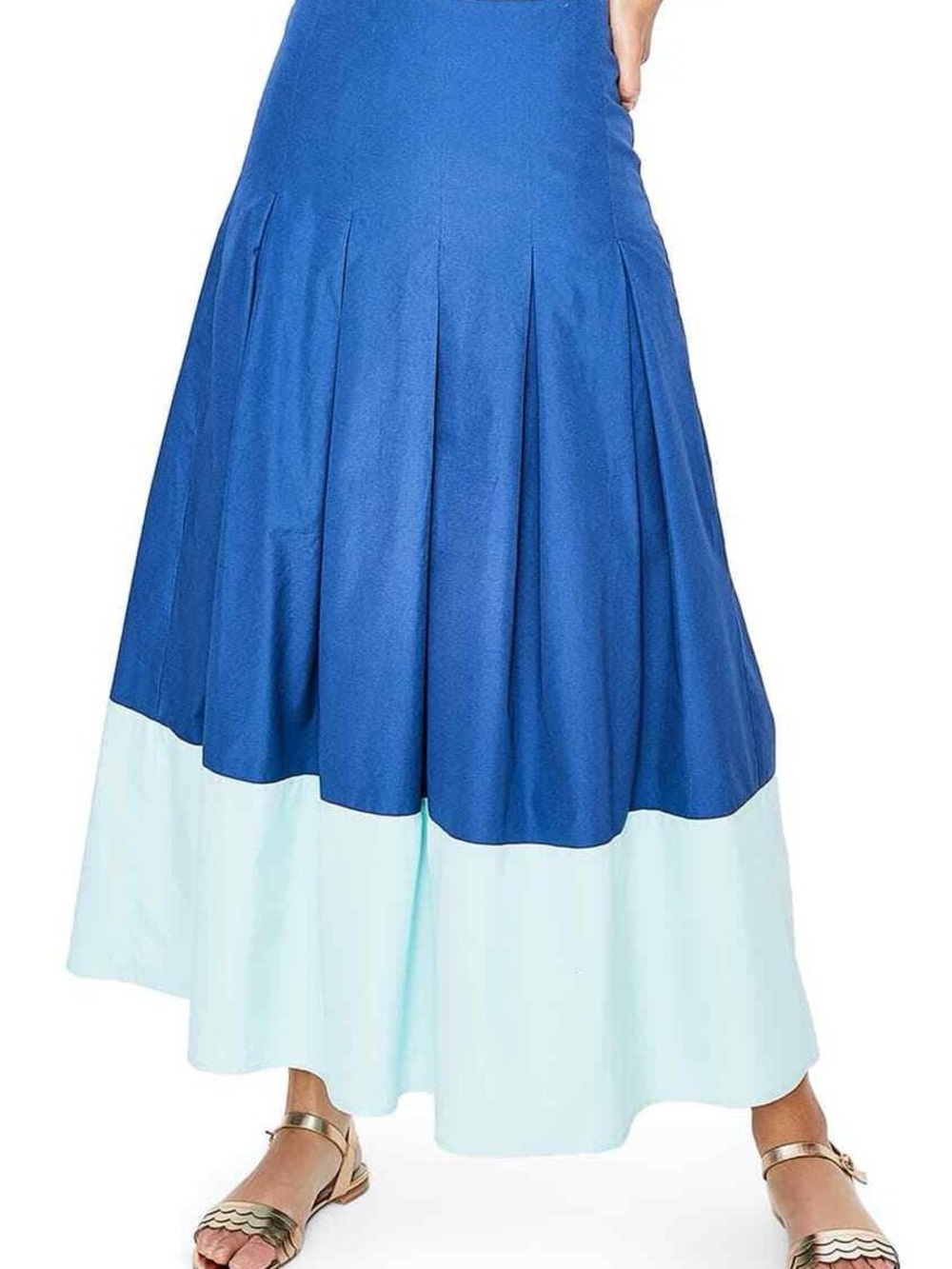 NWT Boden Beatrice Colorblock Midi Skirt